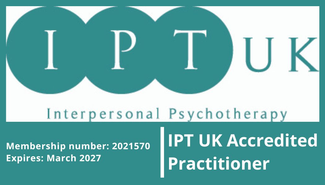 IPT UK Accredited Practitioner, membership number 2021570, expires March 2027