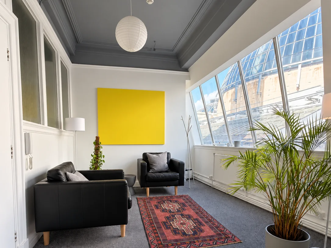 The TalkWise counselling room at the Royal Exchange Building